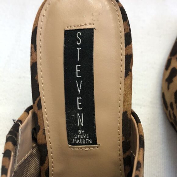 Steven by Steve Madden neva leopard mules slip on women’s size 8 - Picture 6 of 8